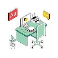 system isometric Style Illustration. EPS 10 file vector