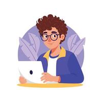Smiling Illustration. EPS 10 File vector