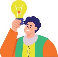 A flat style illustration of finding solution vector