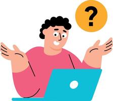 Flat style illustration depicting a dns error vector