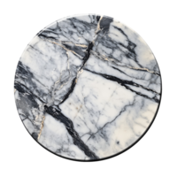 Decorative Round Box with Elegant Black and Brown Design on Transparent Background png