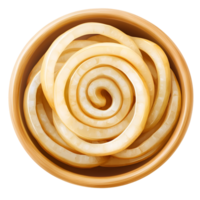 Classic Fried Onion Rings With Crispy Texture Displayed On Clear Transparent Background png