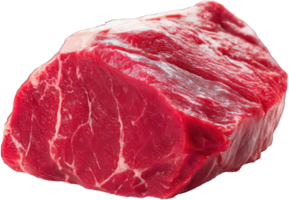 Raw Beef Steak Close up Red Meat Texture Uncooked Cut of Prime Beef png