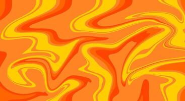 Orange liquify abstract background vector