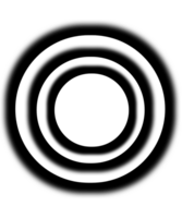 A black and white image of a circular object png