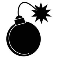 Silhouette of Small Compact Explosive Device vector