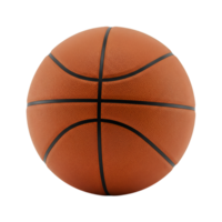 A 3D rendering of a basketball with a transparent background, perfect for overlaying sports graphics or design elements png
