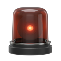 Emergency Alert, Red Flashing Siren Light Isolated on Transparent Backdrop png