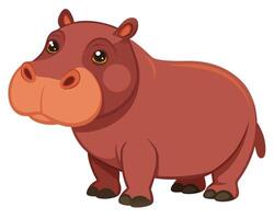 hippopotamus calf with its smooth skin and large eyes vector