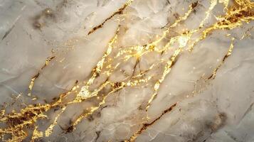 Elegant Marble Background with Golden Veins and Soft Textures photo