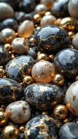 Elegant Combined Display of Precious Stones and Decorative Elements photo