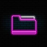 neon style. file, explorer, document, upload and download icons. neon. brochures, feeds, symbols, applications, web, etc. vector