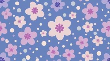 Seamless floral pattern background vibrant colors graphic design digital art environment textured viewpoint vector