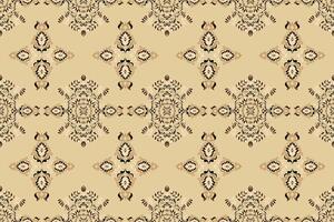 Chic damask pattern with ethnic motifs and fine detailing vector
