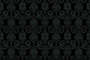 High-resolution ethnic damask with baroque inspiration. vector