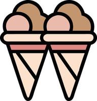 Ice cream cone design vector