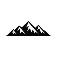 Majestic mountain range peak icon graphic design vector
