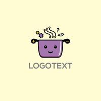 Happy Coding logo illustration design vector