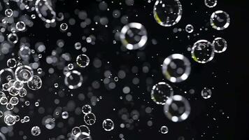 Vibrant Floating Bubbles With Depth Effect video