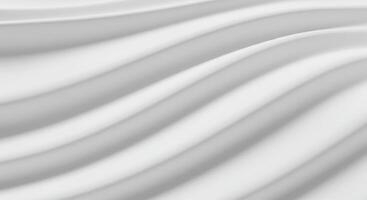 Undulating White Waves A Minimalist Abstract Design of Smooth Surfaces photo