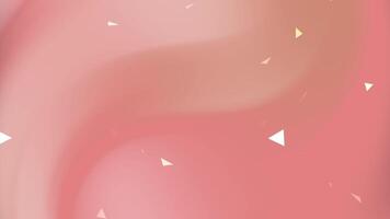 Pink gradient background with scattered small pale triangles. Ideal for modern design projects, social media graphics, and feminine branding. video