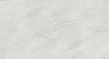 Elegant texture of crumpled white paper, perfect for backgrounds and design elements photo