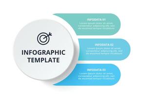 infographic with 3 steps, options, parts or processes. Business data visualization. vector