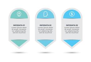 infographic with 3 steps, options vector