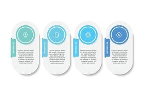 infographic 4 steps. Business data visualization. vector