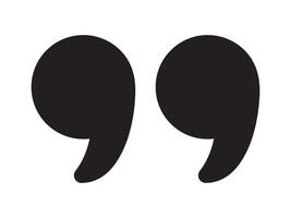 Quotation marks. Simple quotation marks icon. vector