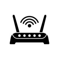 Router icon. Router solid icon. vector