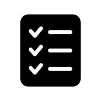 Check list icon. Checklist icon. Document icon, questionnaire symbol. vector