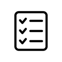 Check list icon. Checklist icon. Document icon. vector