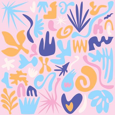 Abstract random shape background design