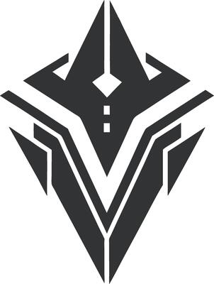 Minimal Abstract Tech Icon Futuristic Design Shape of Tomorrow