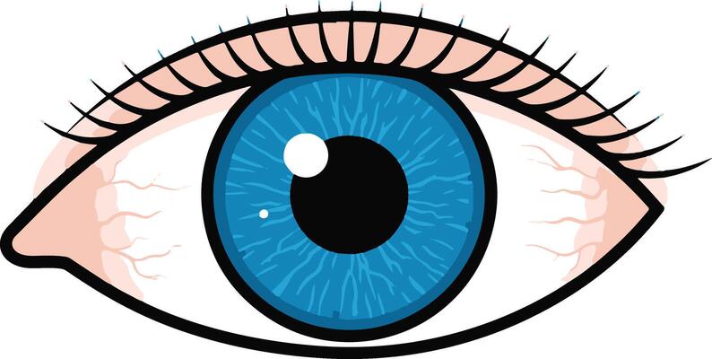 Realistic blue eye