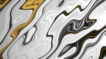 Wavy black gold and white abstract background ideal for luxury design, backgrounds, fabric prints, packaging, branding, and artistic projects. video