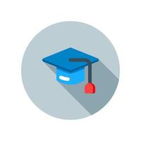 Design Illustration graphic of toga hat icon with flat style. Suitable for UI, mobile design, web design, etc. vector