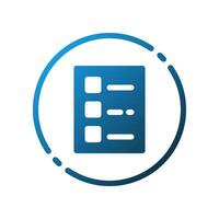Design Illustration graphic of list to do icon with gradient style. Suitable for UI, mobile design, web design, etc. vector