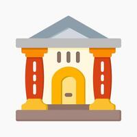 Design Illustration graphic of Museum icon with flat style. Suitable for UI, mobile design, web design, etc. vector