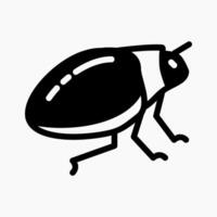 Design Illustration graphic of blood lice icon with glyph style. Suitable for UI, mobile design, web design, etc. vector