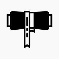 Design Illustration graphic of Ancient Scroll icon with glyph style. Suitable for UI, mobile design, web design, etc. vector