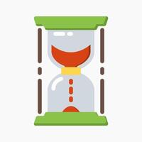 Design Illustration graphic of Hourglass icon with flat style. Suitable for UI, mobile design, web design, etc. vector