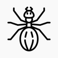 Design Illustration graphic of ant icon with line style. Suitable for UI, mobile design, web design, etc. vector