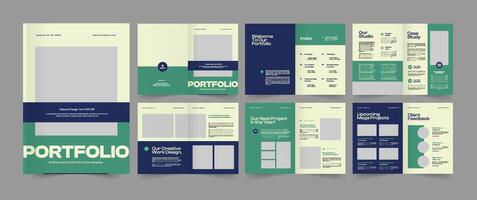 Architecture Excellence Portfolio Template, Residential Architecture Portfolio Design vector