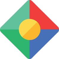 Abstract Ultra Minimal Tech Icon Design Version vector