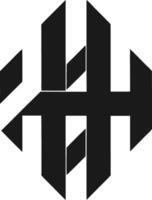 Abstract H Icon Modern Tech Idea Geometric Icon Future vector