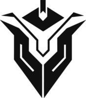 Minimal Abstract Tech Icon Futuristic Idea Ideas Shaping Future Tech vector