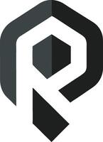 Modern Ultra Minimal Tech Logo Modern Design Foundation vector