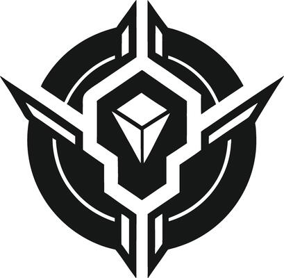 Minimal Abstract Tech Icon Futuristic Version Edge of Innovation